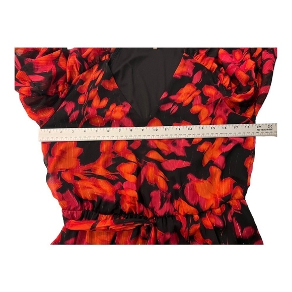 Calvin Klein Floral Print Belted Dress Size Medium - Picture 9 of 11